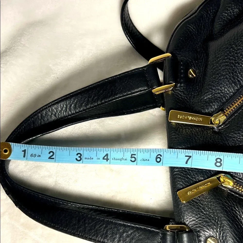 Michael Kors Portland Black Leather Satchel - Picture 15 of 16